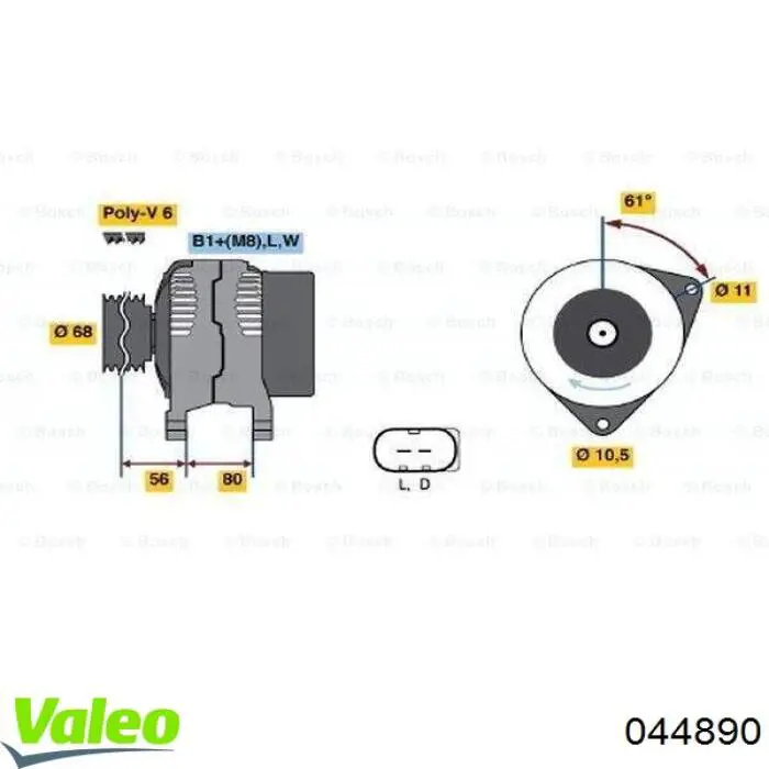 Купить 67B210E Polcar Фара основная правая
