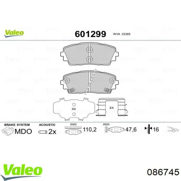 Правый указатель поворота Autotechteile 953011 цена, от 12.77 USD