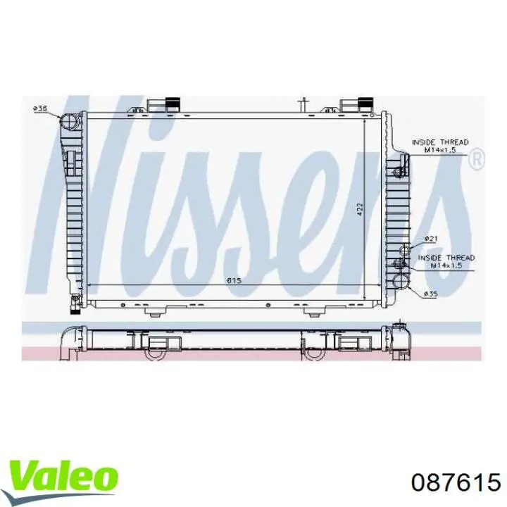 Фара противотуманная левая 087615 VALEO