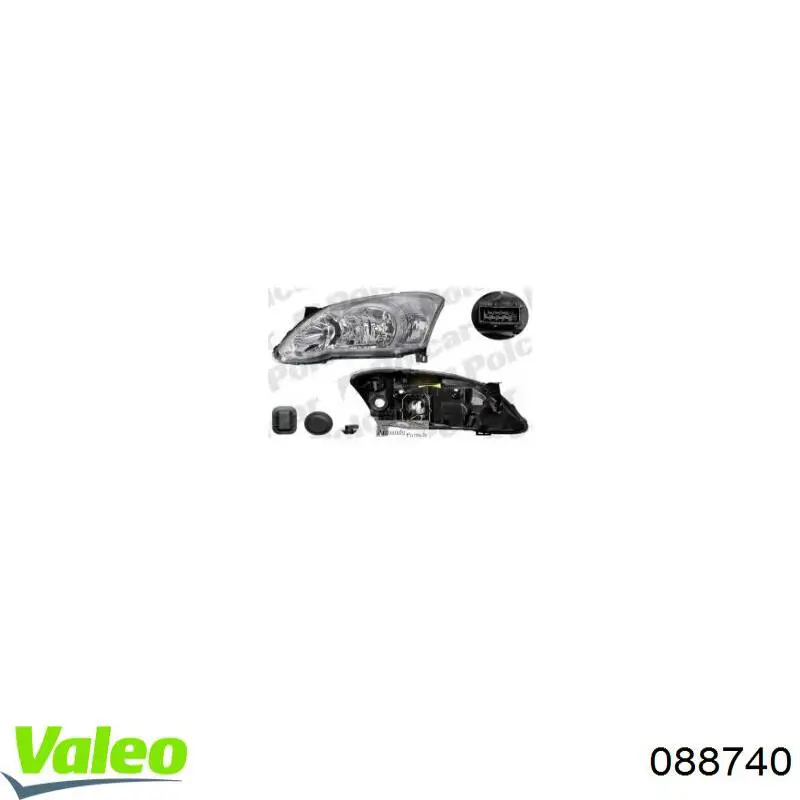 Правая блок фара VALEO 088740 цена, от 76.86 USD