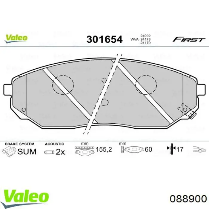 ПТФ VALEO 88900 цена, от 28.15 USD