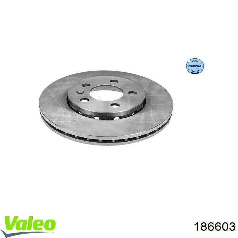 Передние тормозные диски 186603 VALEO