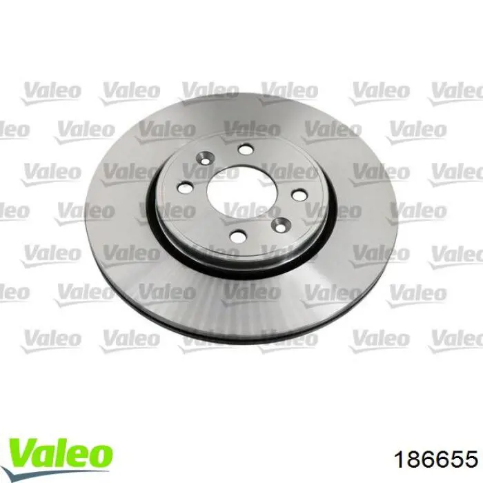 Передние тормозные диски 186655 VALEO