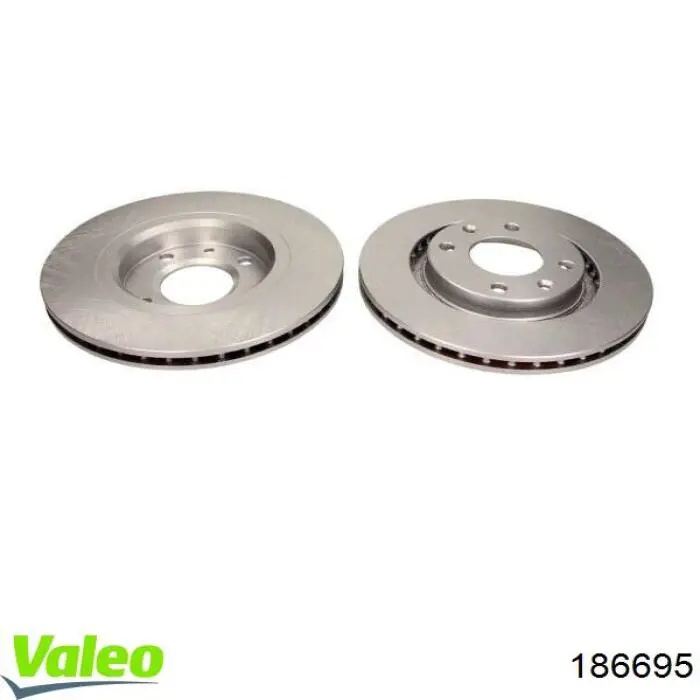 Тормоз дисковый передний VALEO 186695 цена, от 32.33 USD