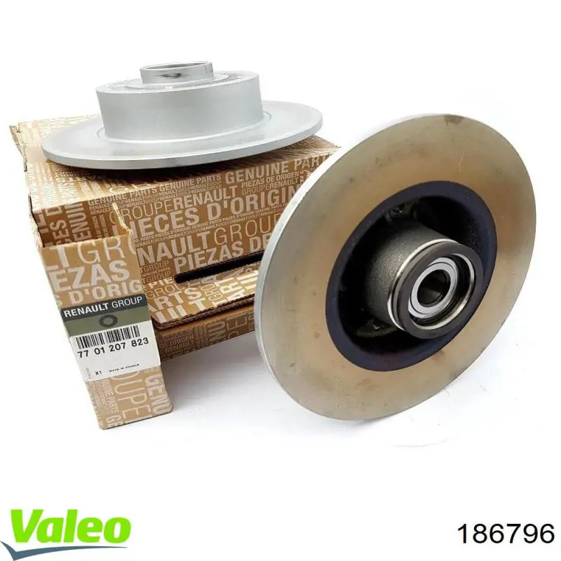 Тормозные диски 186796 VALEO