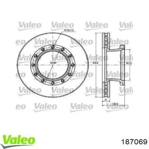  Передние тормозные диски Iveco Eurocargo 