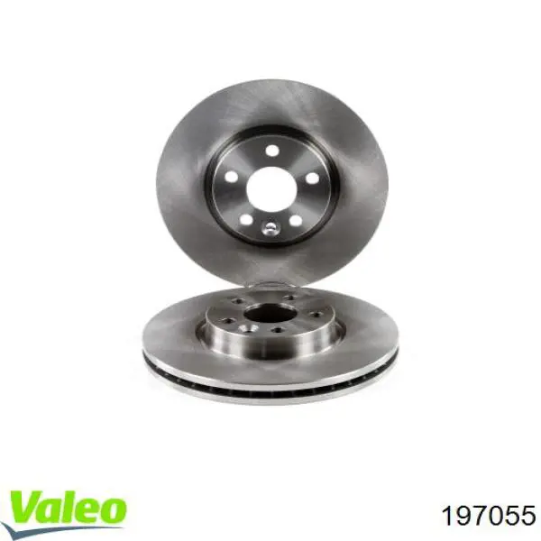 Передние тормозные диски 197055 VALEO