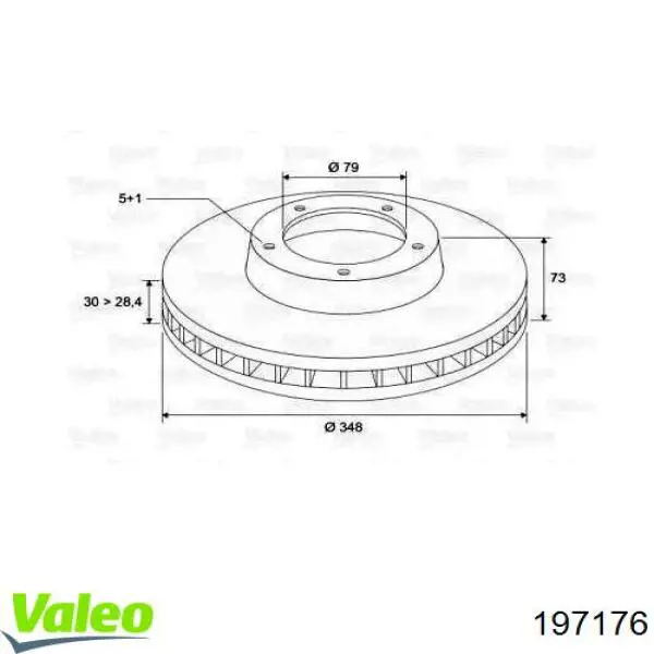 Передние тормозные диски 197176 VALEO