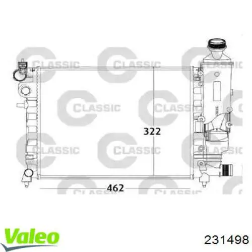 Радиатор 231498 VALEO