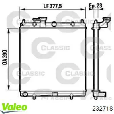 Радиатор 232718 VALEO