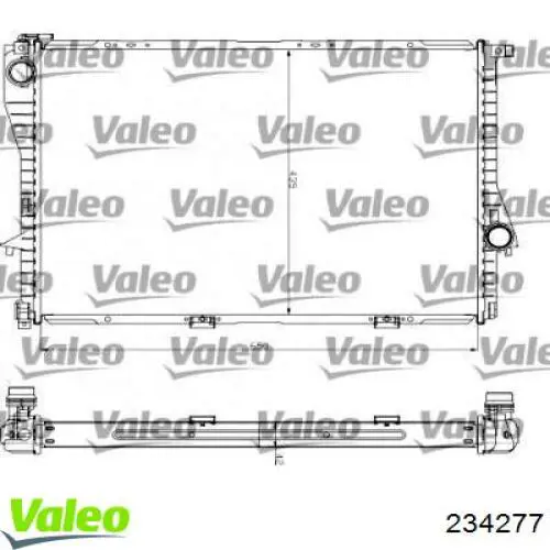 Радиатор охлаждения двигателя VALEO 234277 цена, от 83.43 USD