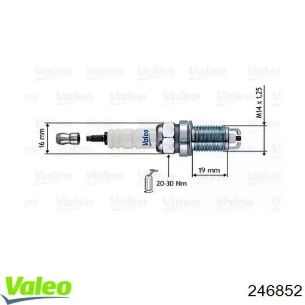 Свечи зажигания 246852 VALEO