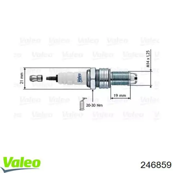 Свечи зажигания 246859 VALEO