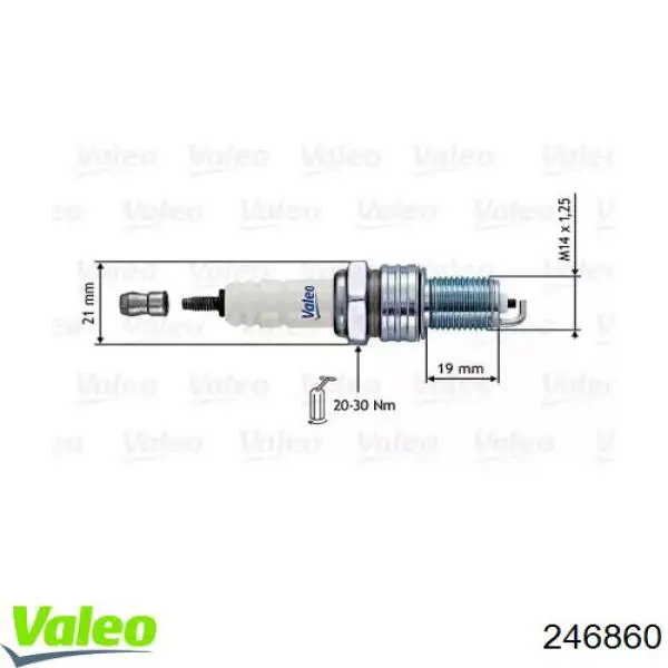 Свечи зажигания 246860 VALEO