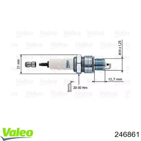 Свечи зажигания 246861 VALEO