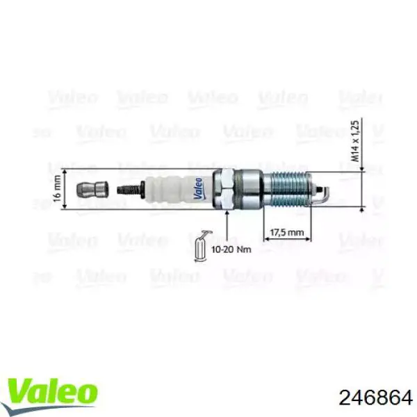 Свечи зажигания 246864 VALEO