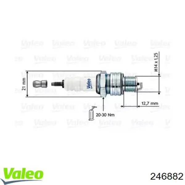 Свечи зажигания 246882 VALEO