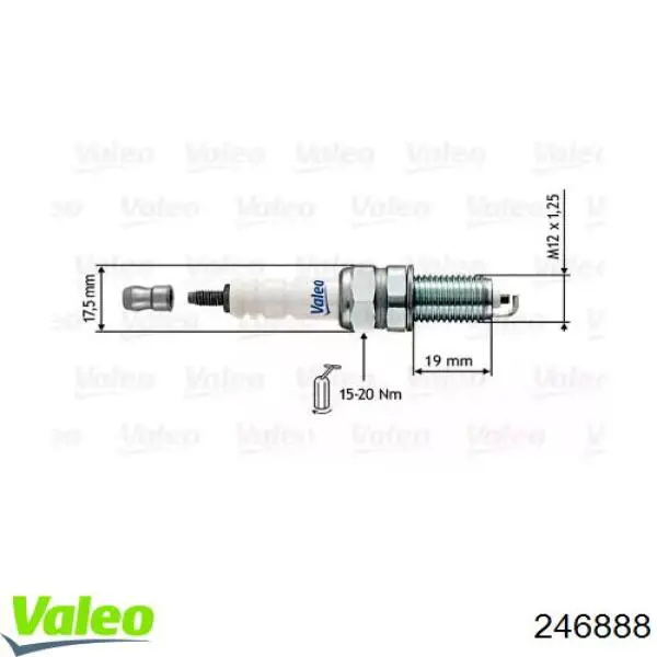 Свечи зажигания 246888 VALEO