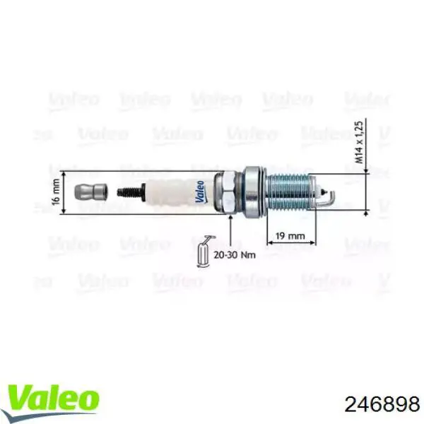 Свечи зажигания 246898 VALEO