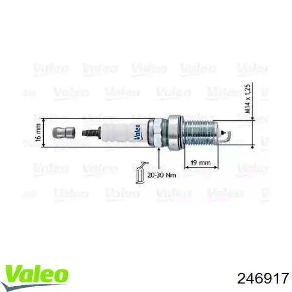 Свечи зажигания 246917 VALEO