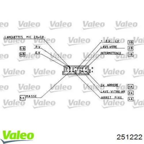 Переключатель подрулевой правый 251222 VALEO