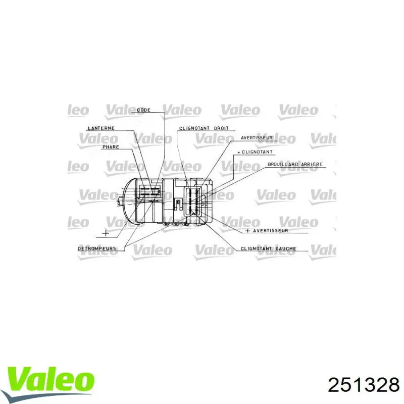 Переключатель подрулевой, левый VALEO 251328 цена, от 54.02 USD
