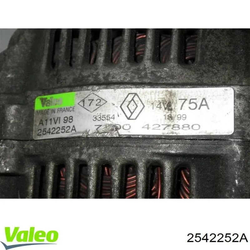 Генератор 2542252A VALEO