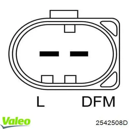 2542508D VALEO Генератор автомобильный