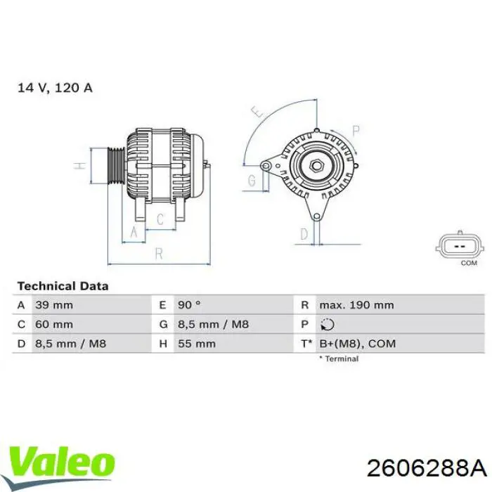 Купить 2606288A VALEO Генератор
