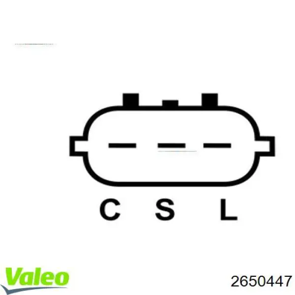 2650447 VALEO Реле-регулятор напряжения