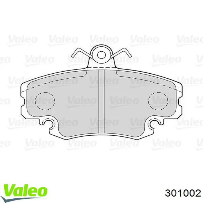 Передние тормозные колодки 301002 VALEO