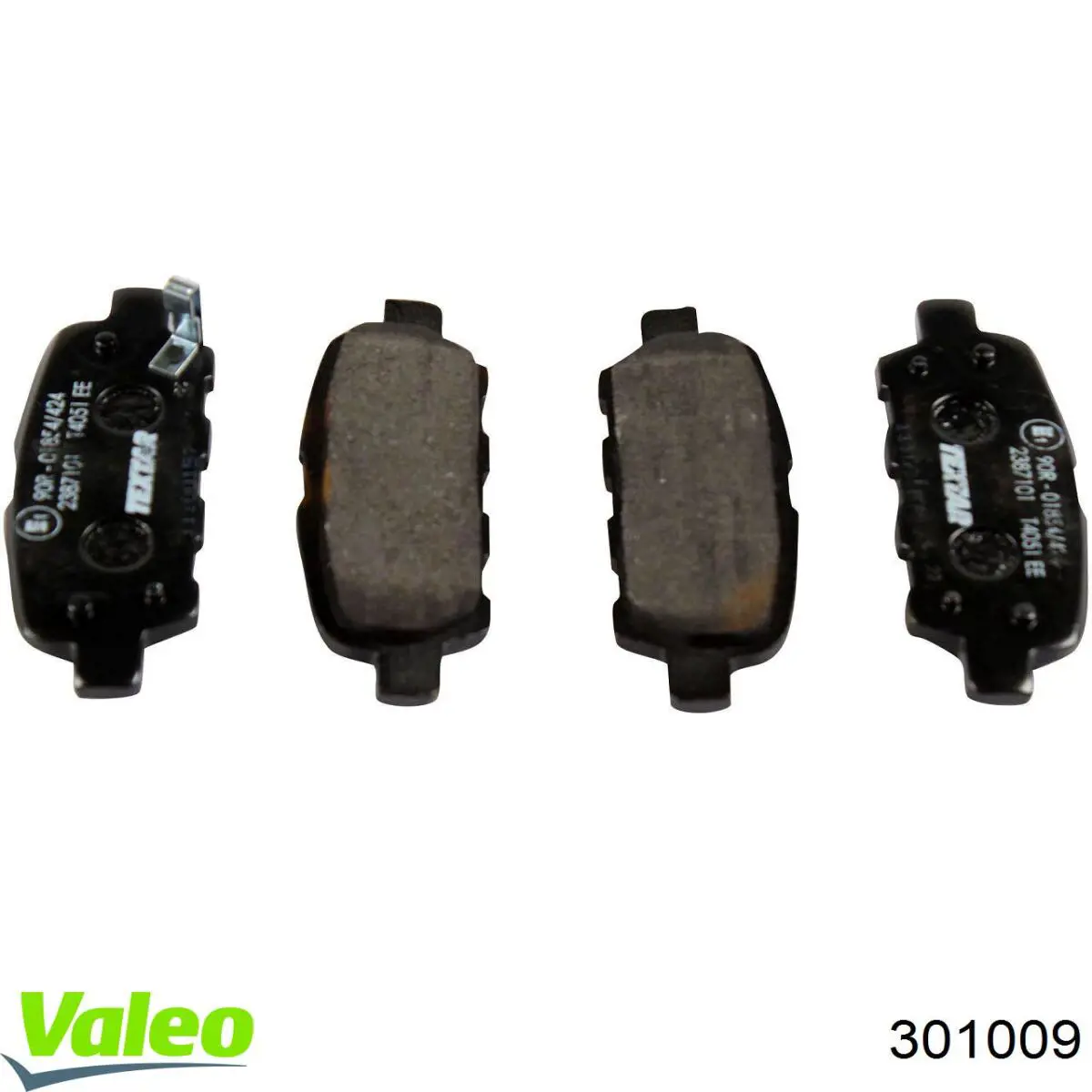 Купить 301009 VALEO Колодки тормозные задние, дисковые