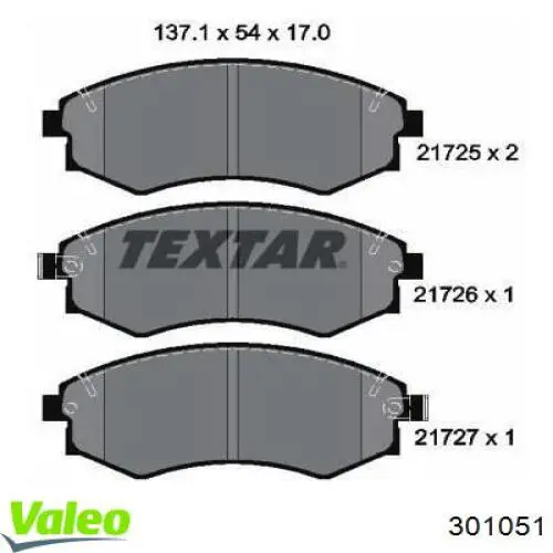 Колодки VALEO 301051 цена, от 24.95 USD