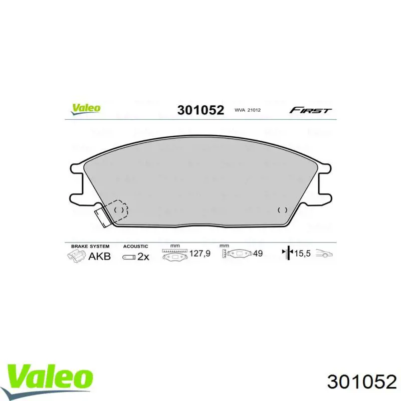 Колодки VALEO 301052 цена, от 13.95 USD