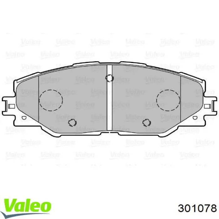 Купить 301078 VALEO Колодки тормозные
