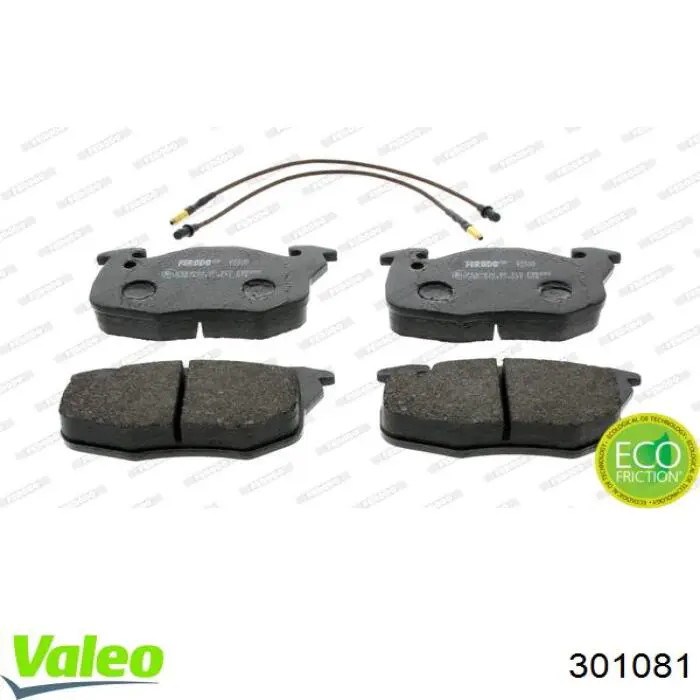 Купить 301081 VALEO Колодки тормозные