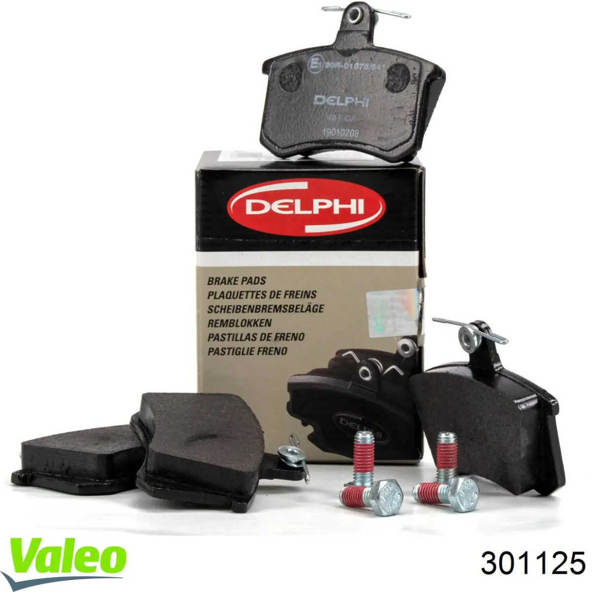 Купить 301125 VALEO Колодки тормозные задние, дисковые