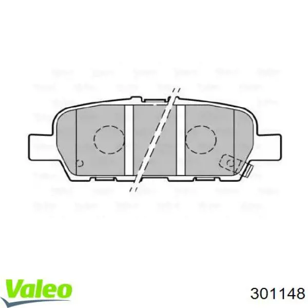Задние дисковые колодки VALEO 301148