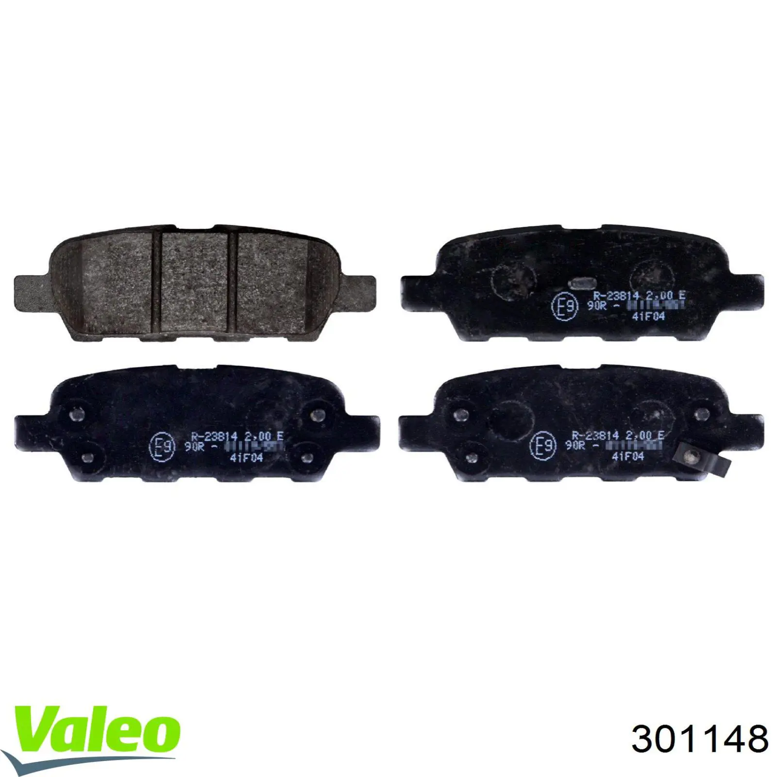 301148 VALEO Колодки тормозные дисковые комплект