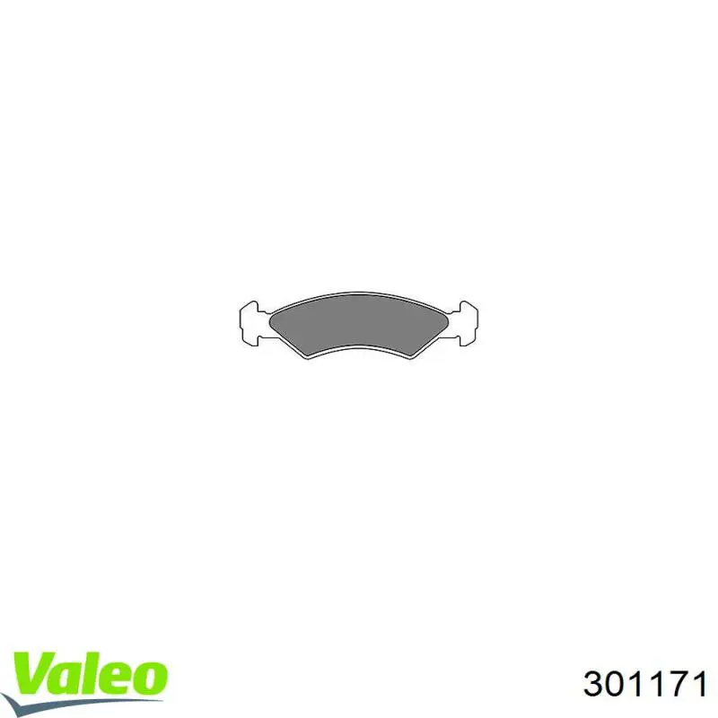Передние тормозные колодки 301171 VALEO