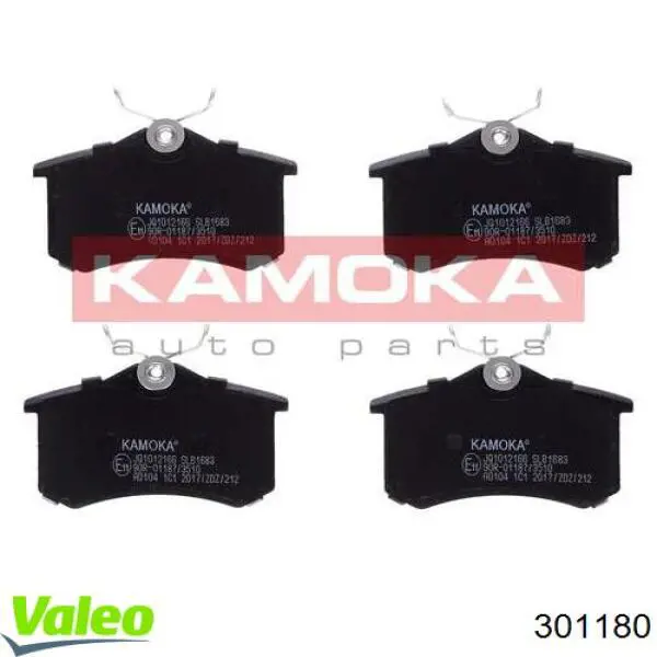 Задние дисковые колодки VALEO 301180