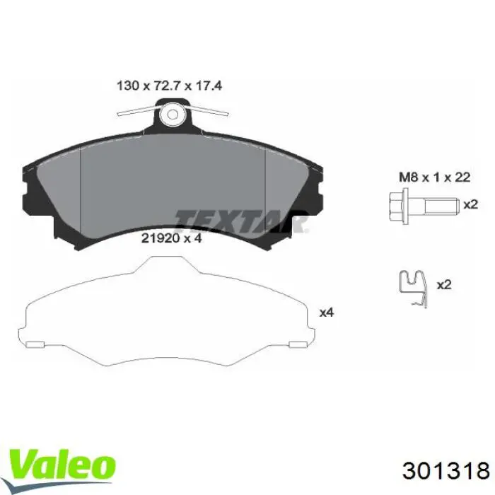 Колодки VALEO 301318 цена, от 19.34 USD