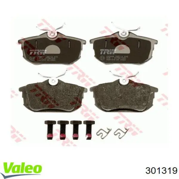 Задние тормозные колодки 301319 VALEO