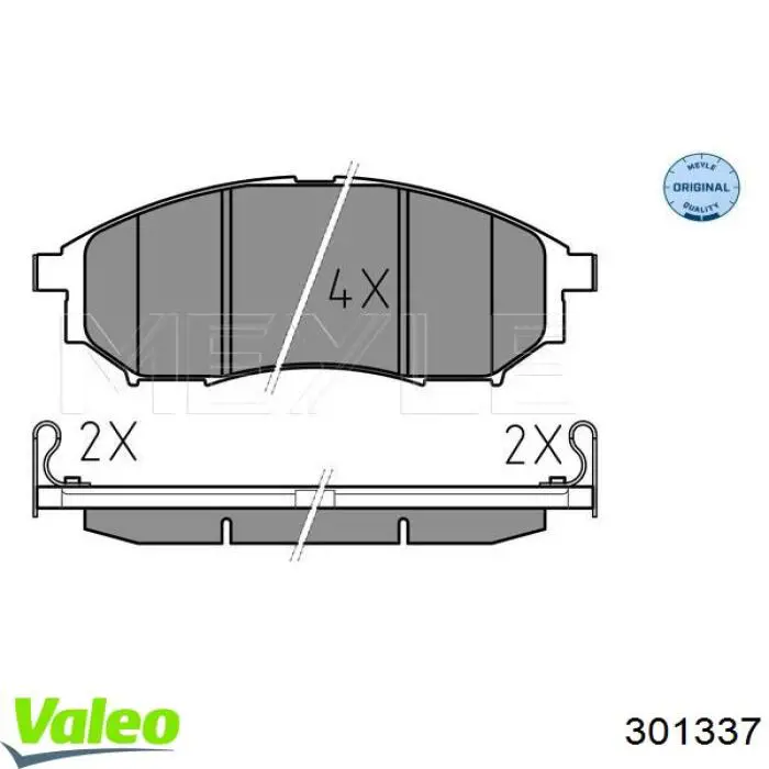 Колодки VALEO 301337 цена, от 27.87 USD