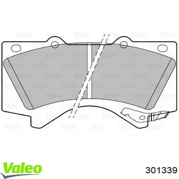 Купить 301339 VALEO Колодки тормозные