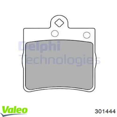 Купить 301444 VALEO Колодки тормозные задние, дисковые