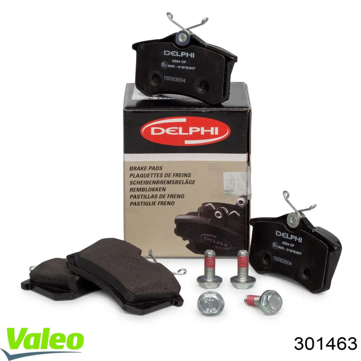Задние тормозные колодки 301463 VALEO
