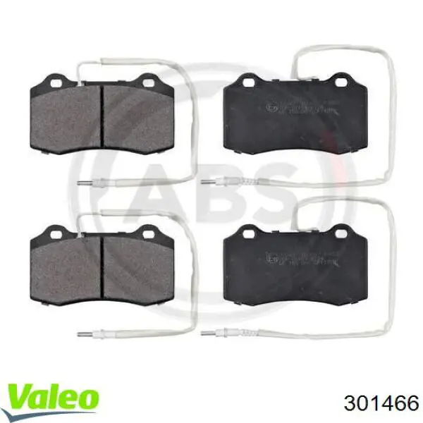Купить 301466 VALEO Колодки тормозные