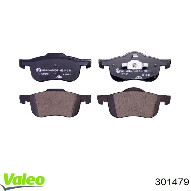 Купить 301479 VALEO Колодки тормозные