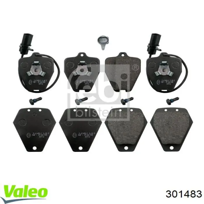 Передние тормозные колодки 301483 VALEO